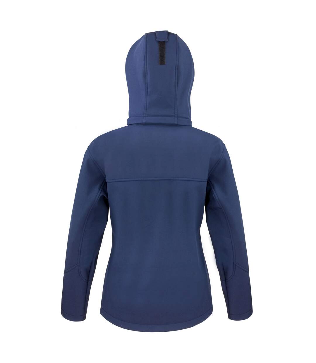 Womens/ladies hooded soft shell jacket navy/royal blue Result Core