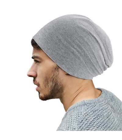 Beechfield Unisex Hemsedal Cotton Slouch Beanie (Heather Grey) - UTRW5802