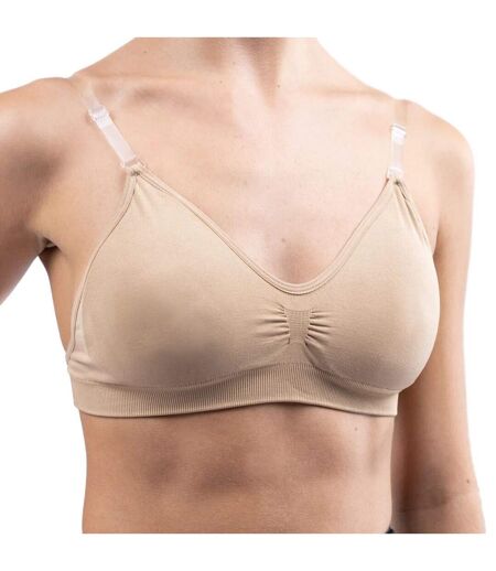 Silky Dance Womens/Ladies Plus Size Padded Clear Back Bra (Nude) - UTLW531