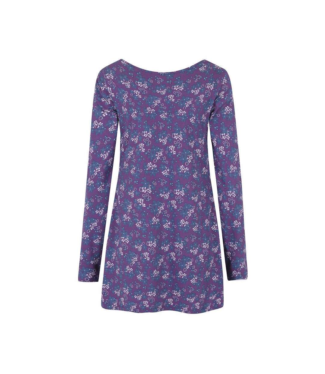 Tunique Motif/style Floral Femme Violet Lazy Jacks-3