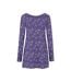 Tunique Motif/style Floral Femme Violet Lazy Jacks-3