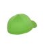 Childrens/kids Wooly Combed Baseball Cap Fresh Green Flexfit-2