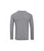 Premier Mens Long John Roll Sleeve T-Shirt (Grey Marl) - UTPC5575