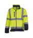 Veste haute visibilité homme jaune fluo/bleu marine Yoko-1