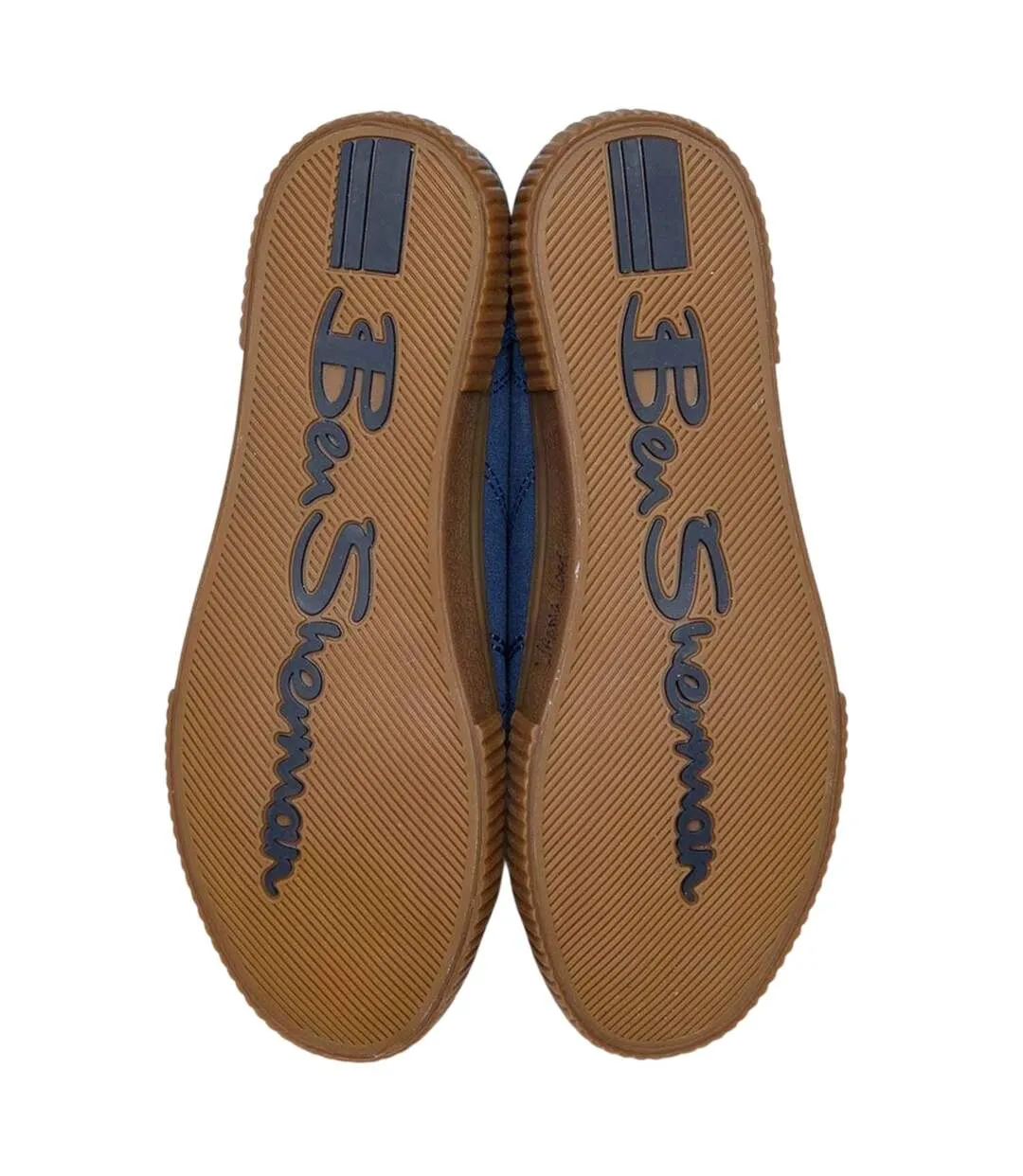 Mens Canvas Trainers Navy Ben Sherman-3