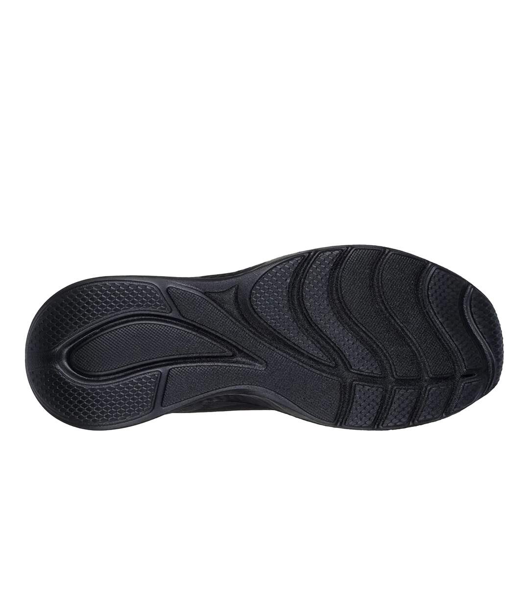 Womens/ladies Bobs Sport Squad Waves Trainers Black Skechers-4