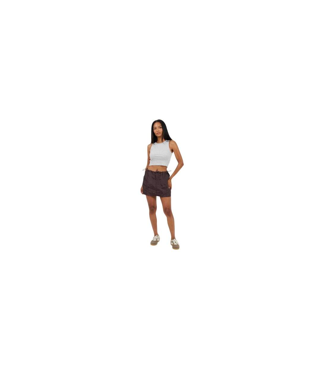 Mini Jupe Motif/style Cargo Femme Marron Brave Soul-1