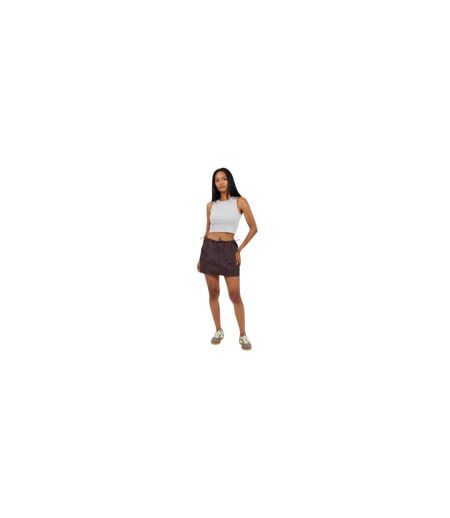 Mini Jupe Motif/style Cargo Femme Marron Brave Soul