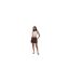 Mini Jupe Motif/style Cargo Femme Marron Brave Soul-1