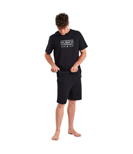 Men's short-sleeved and round neck pajamas MUEH0350