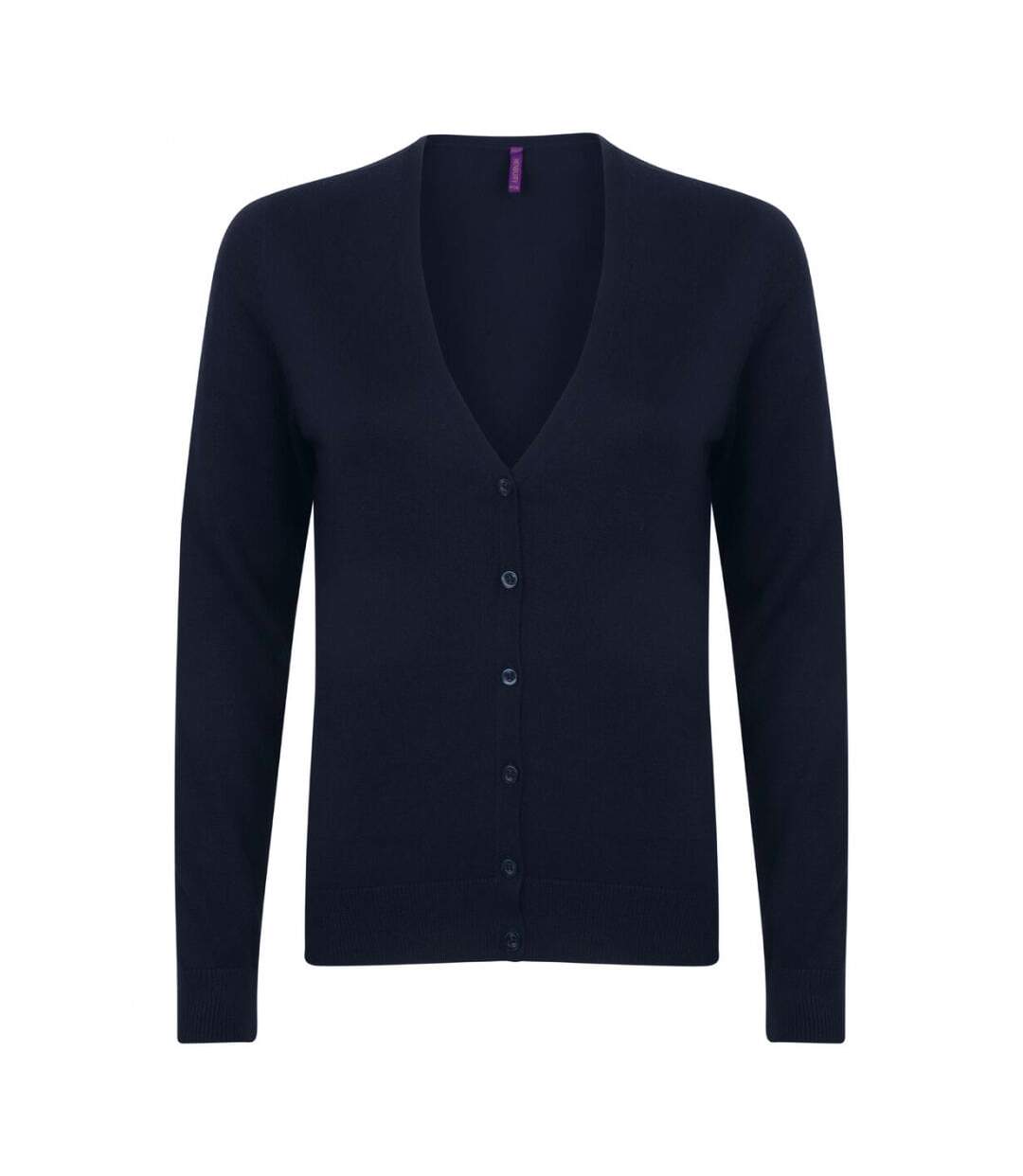 Gilet boutonné femme bleu marine Henbury-1