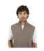 Mens Funnel Neck Sleeveless Jumper Iron Grey Brave Soul-4