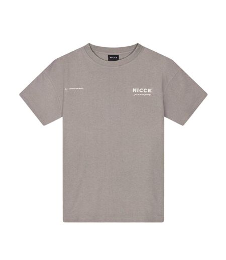 Mens Crew Neck Oversized T-shirt Grey Nicce