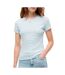 T-shirt blanc/bleu femme tommy hilfiger slim-1
