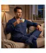 OZABI Pyjama Homme Long Boutonne Col Chemise Ultra Doux-4