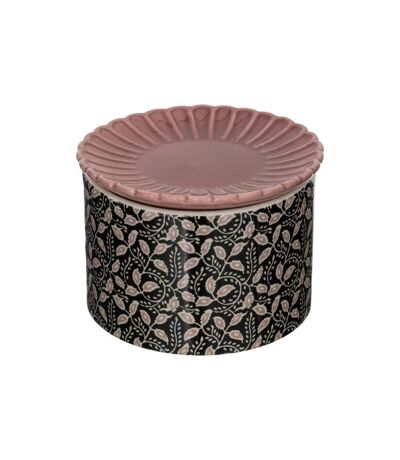 Boîte en Céramique Avec Couvercle Lumhiv 12cm Noir