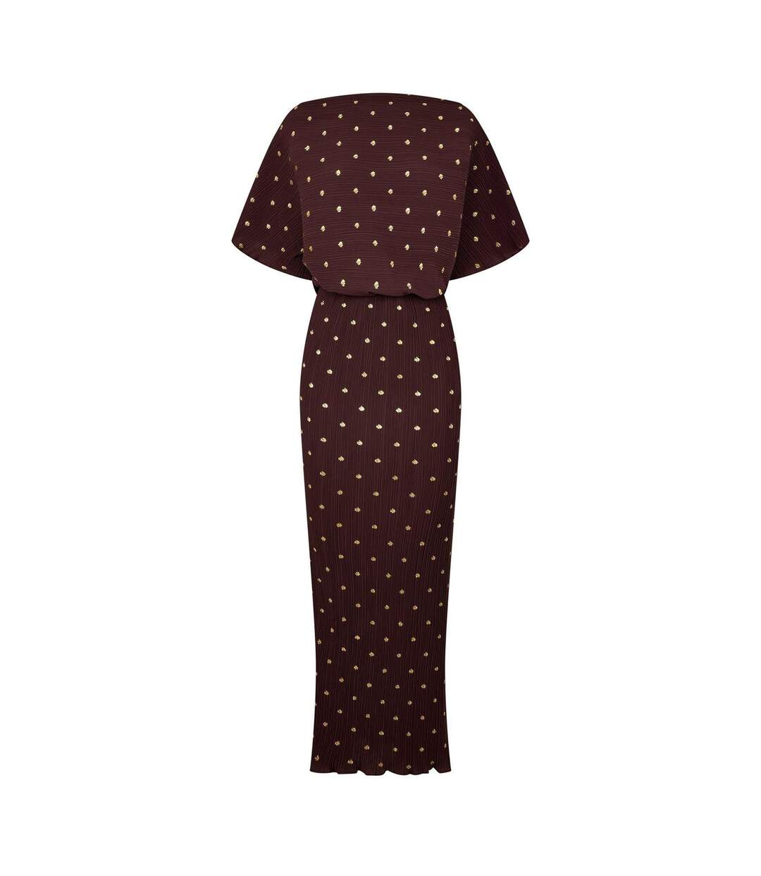 Womens/ladies Tilly Plisse Mini Dress Brown Never Fully Dressed-1