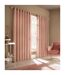 Furn Himalaya Jacquard Design Eyelet Curtains (Pair) (Blush Pink) (66x54in) - UTRV1534