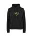 Sweat À Capuche Manches Longues Motif/style Cœur Femme Noir Diesel-1