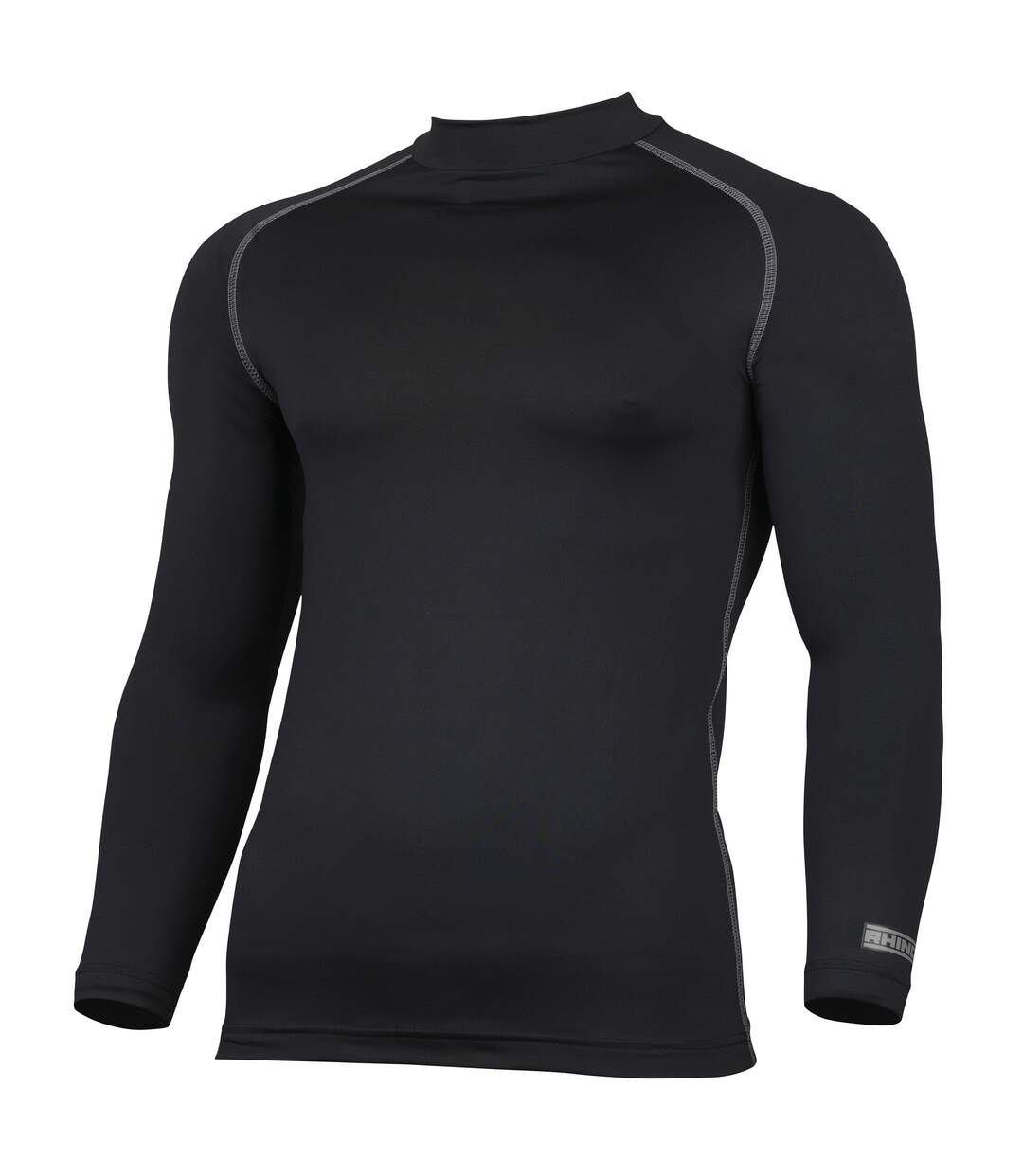 Rhino Mens Thermal Underwear Long Sleeve Base Layer Vest Top (Black) - UTRW1276-2