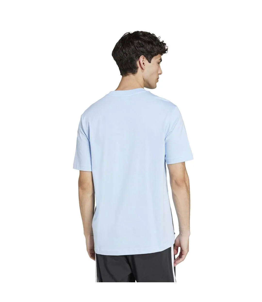 T-shirt Motif/style Logo Homme Bleu Pâle Adidas-3