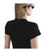 Womens/ladies Swoosh Embroidered Logo T-shirt Black Nike-4