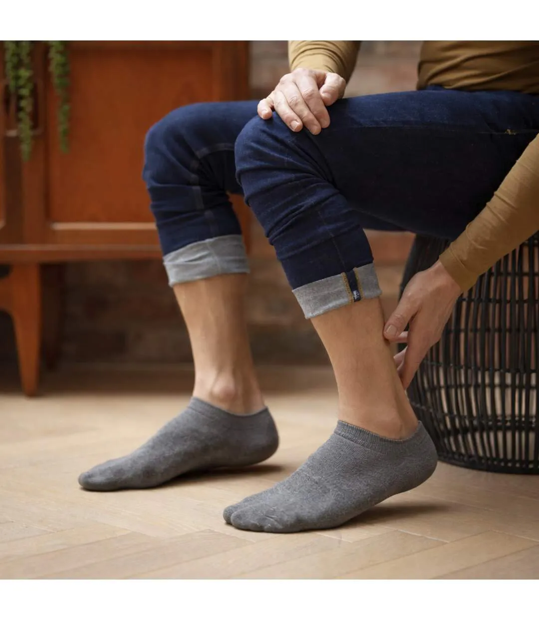 6 Pack Mens Diabetic Trainer Socks | Loose Top Wide Ankle Socks-4