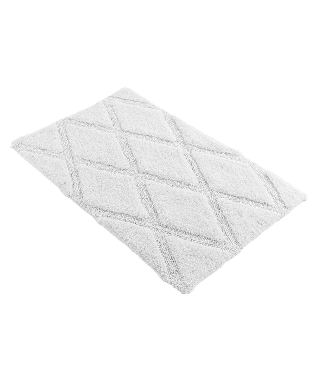 Tapis de Bain Tufté Thais 50x80cm Blanc-2