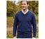 Pull col V avec laine PUL2004D-1