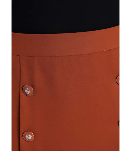 Jupe courte trapèze tissu extensible