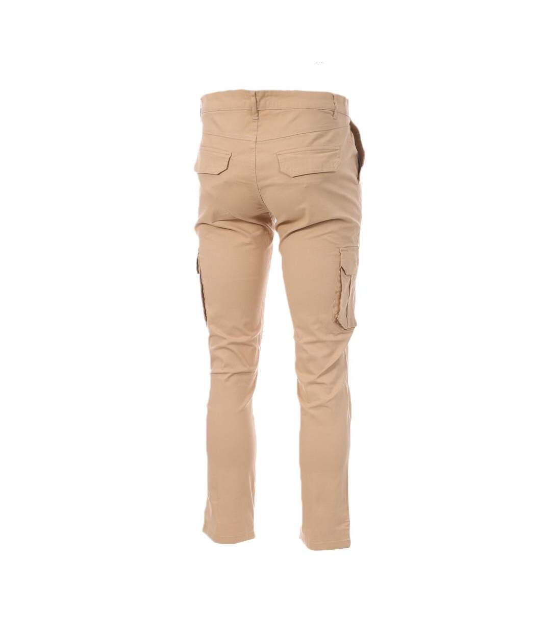 Pantalon cargo beige homme redskins tonvui-2