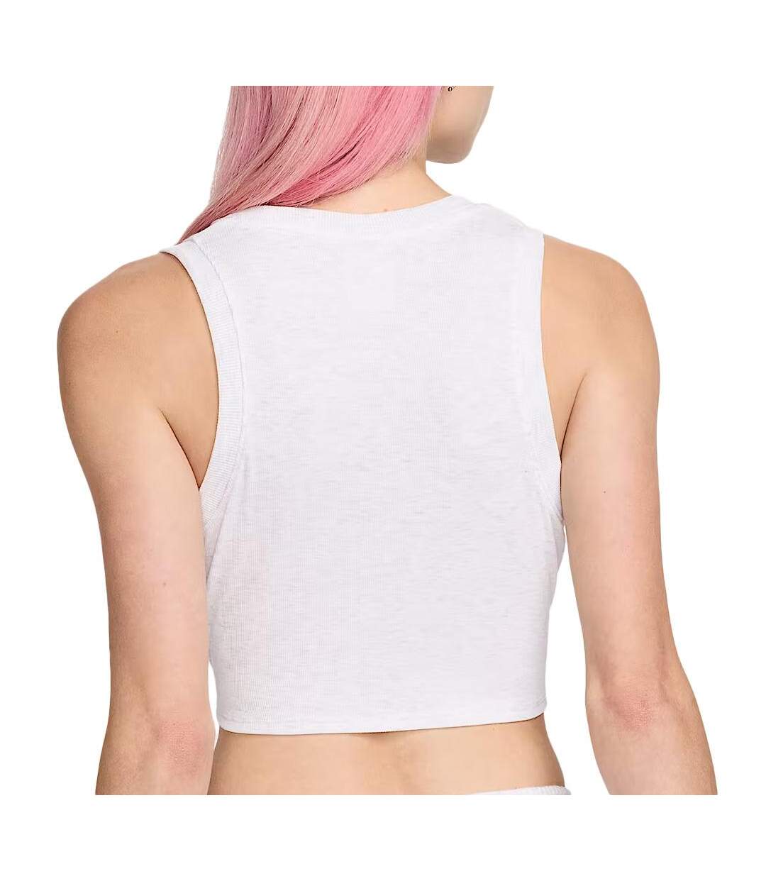 Débardeur gris femme nike w nsw essntl rib crp-2