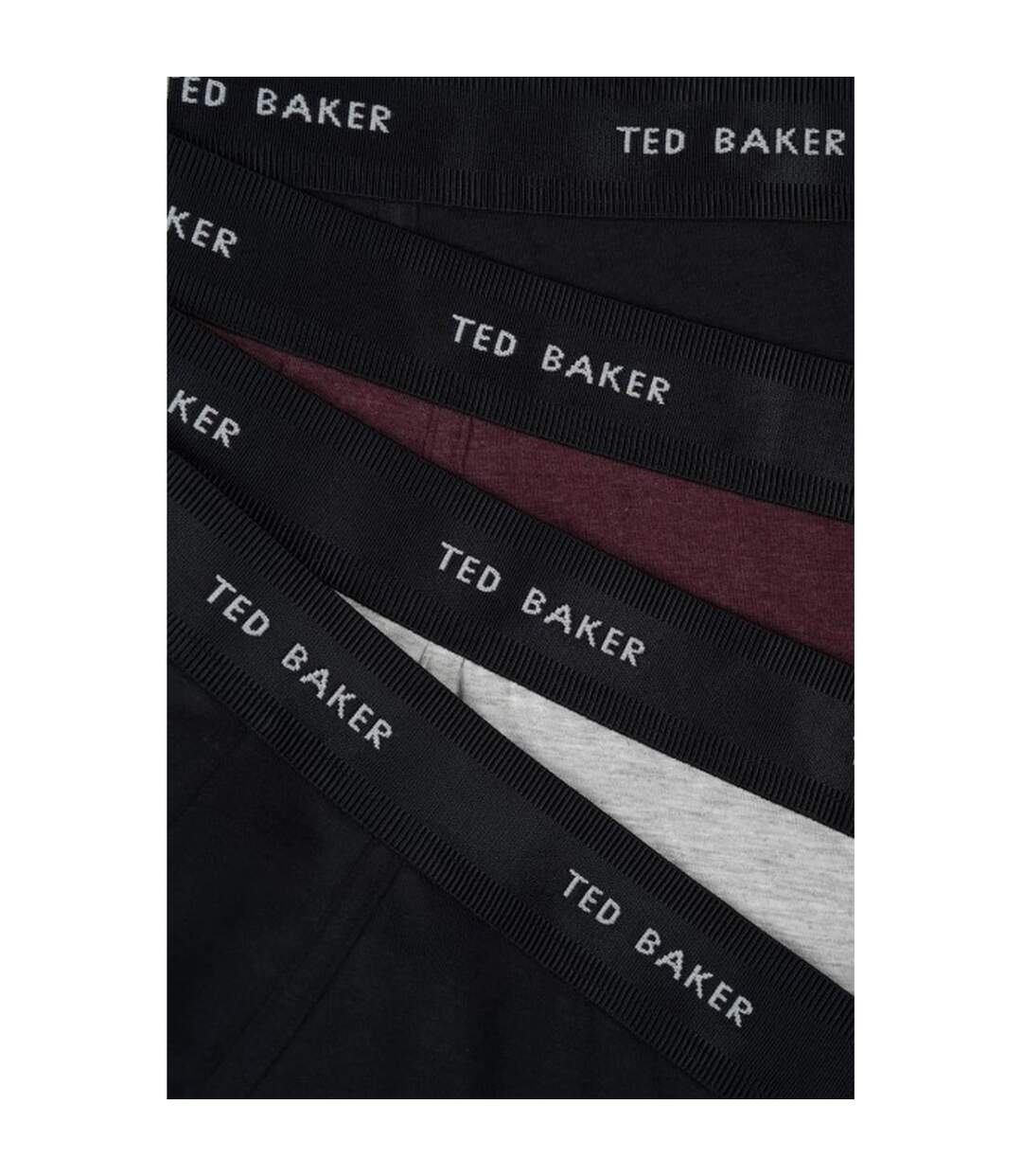 Pack Of 4  Mens Plain Boxer Shorts  Black Multicoloured Ted Baker-3