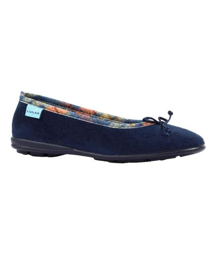 Chaussons Motif/style Nœud Femme Bleu Lunar
