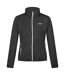 Womens/ladies newhill marl full zip fleece jacket seal grey/black Regatta