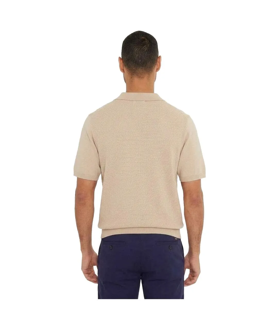 Mens Sny Bank Polo Shirt Beige Ben Sherman-2