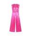 Combinaison Sans Manches Femme Rose Missy Empire-2