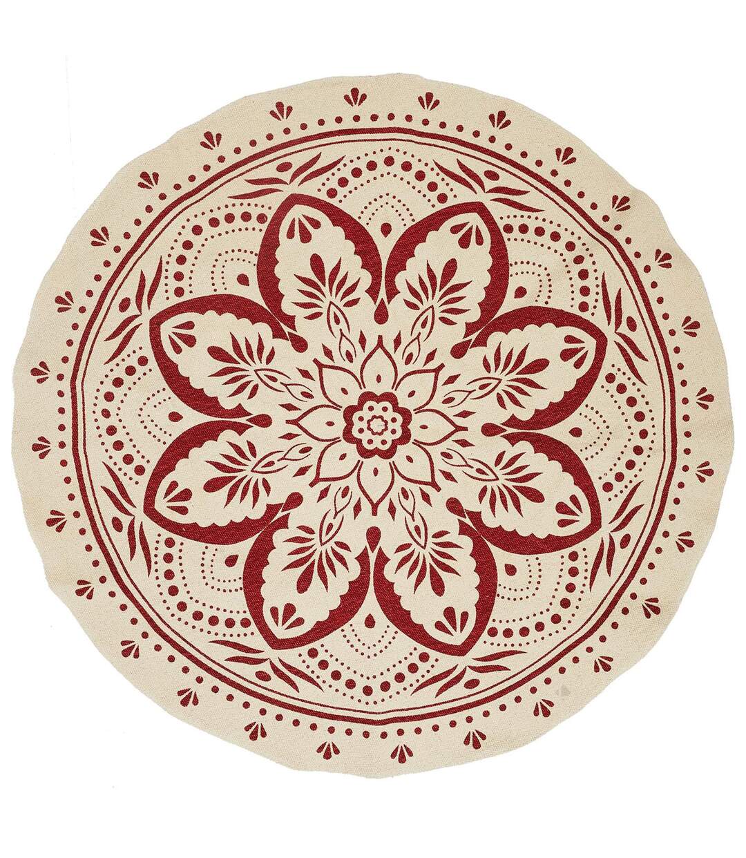 Tapis de salon rond PATIO motif mandala-1