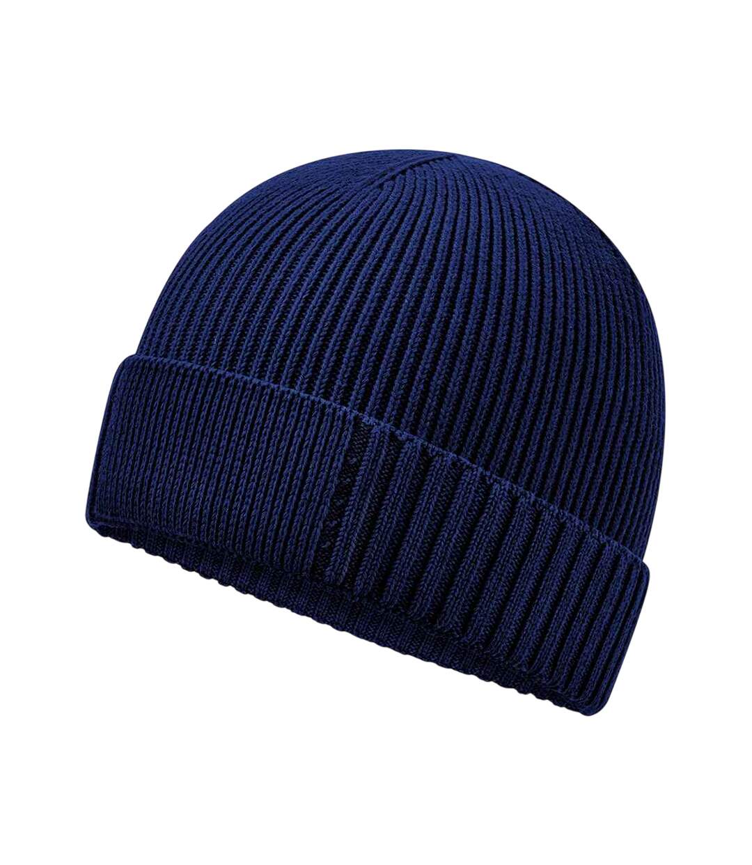 Bonnet Bleu Marine Oxford Beechfield-3