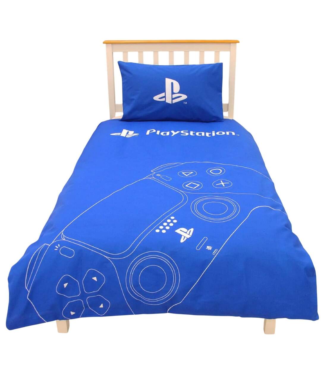Game Controller Reversible Duvet Set Blue Playstation-4