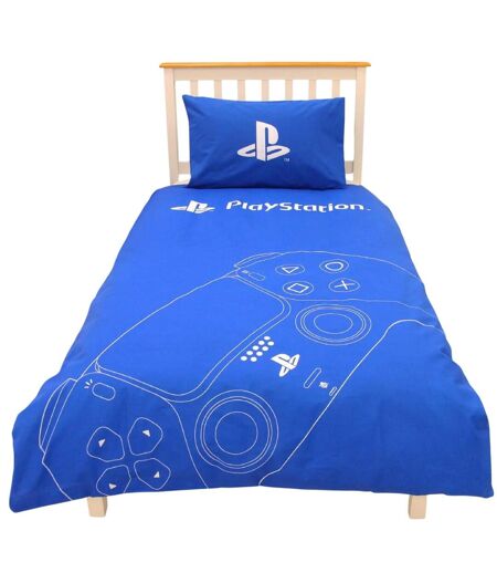 Game Controller Reversible Duvet Set Blue Playstation