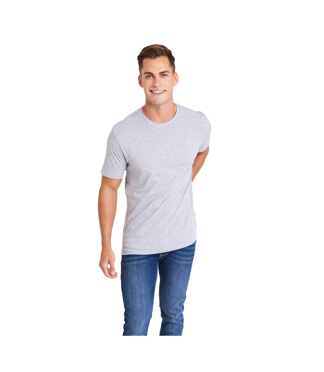 T-shirt Adulte Gris Chiné Awdis-1