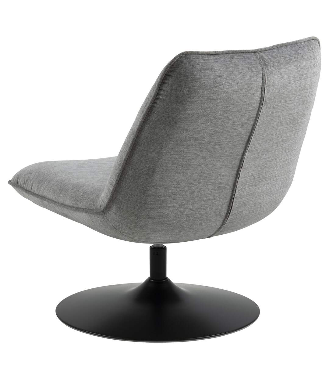 Fauteuil rembourré au style vintage - Gris et Noir-3