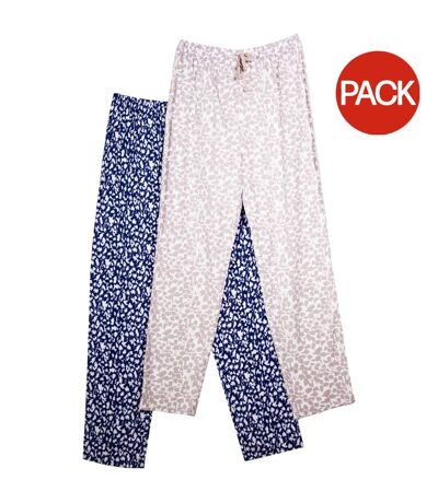 Bas De Pyjama Femme Bleu Gris Keanu