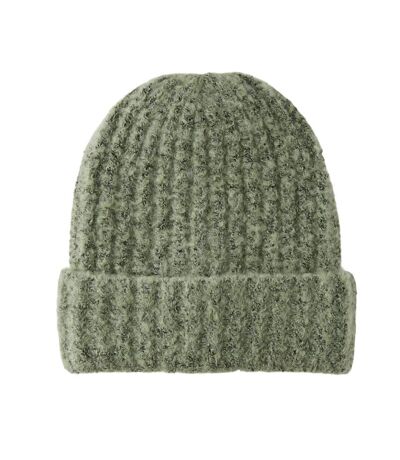 Bonnet vert femme pieces structured - taille unique