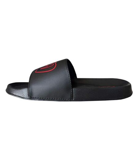 Claquettes Femme Noir Rouge Lee Cooper