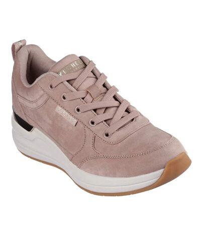 Womens/ladies billion 2 prissy n plush trainers taupe Skechers