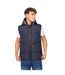 Mens Sandbox Hooded Gilet Navy Crosshatch-2
