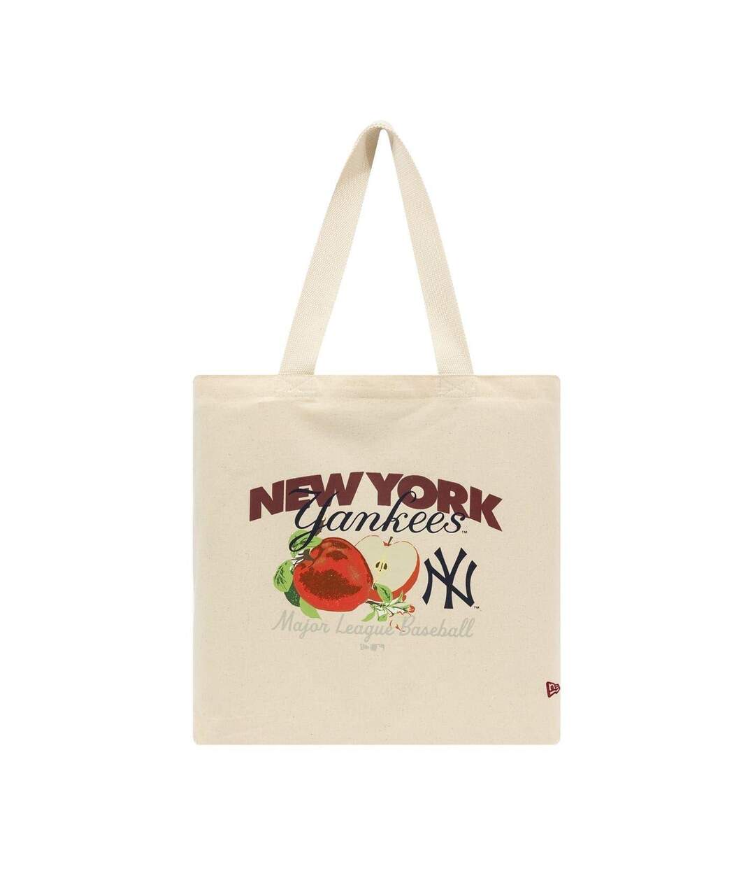 New York Yankees Cotton Canvas Tote Bag One Size Red New Era-1