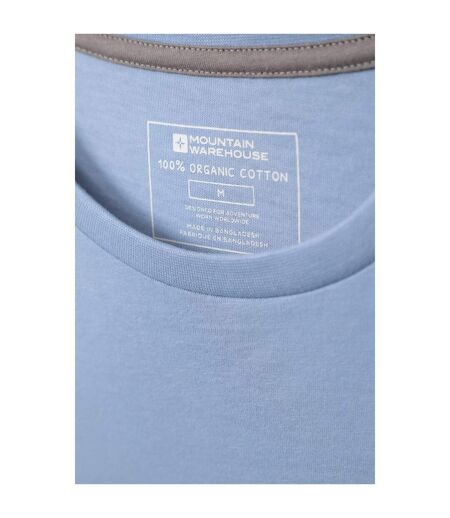 Mountain Warehouse Mens Ocean Drive Natural T-Shirt (Pale Blue) - UTMW891